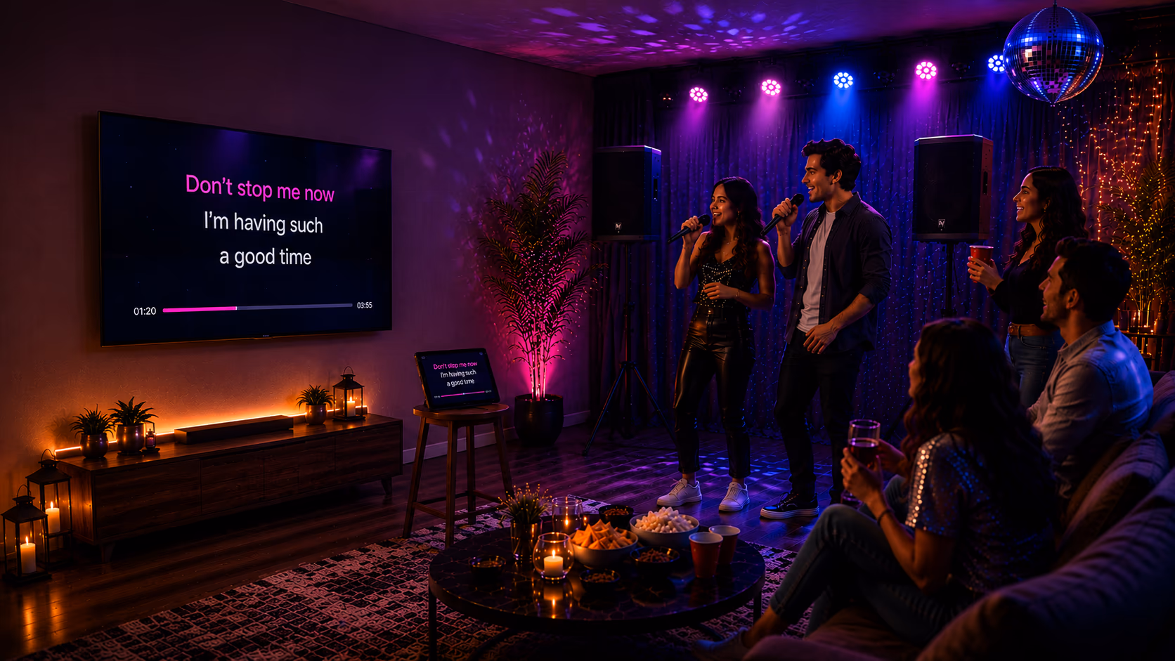 Karaoke hire package setup