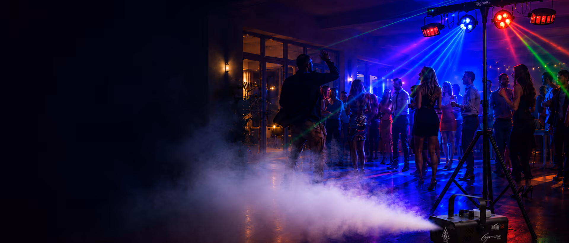 Lighting hire package setup