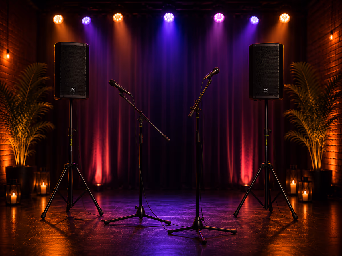Double Speaker PA Package hire package