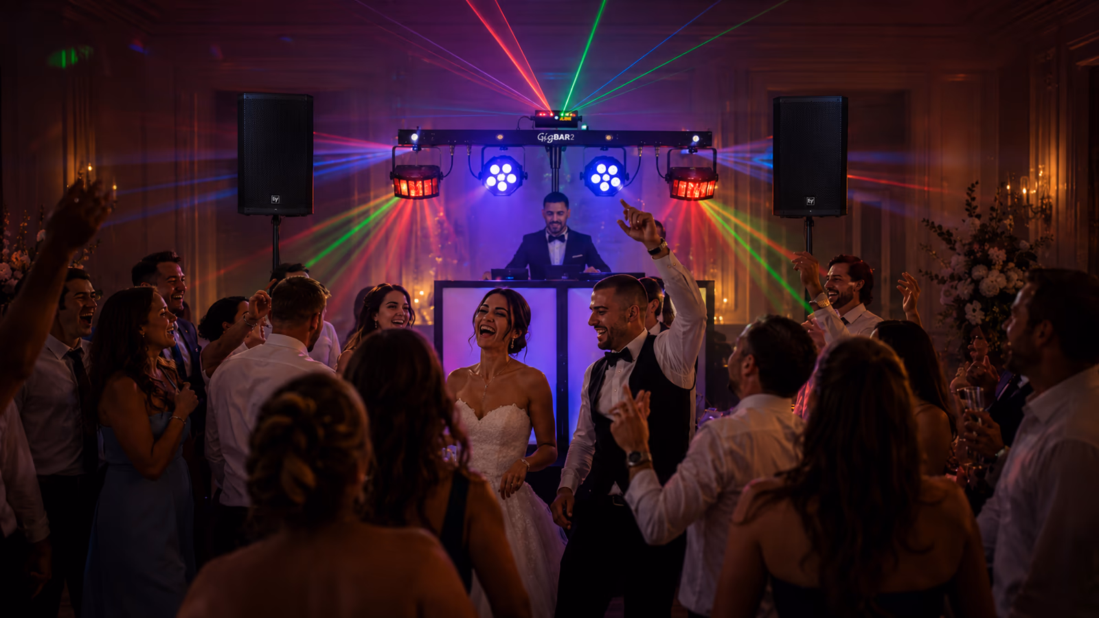 DJ and equipment hire setup