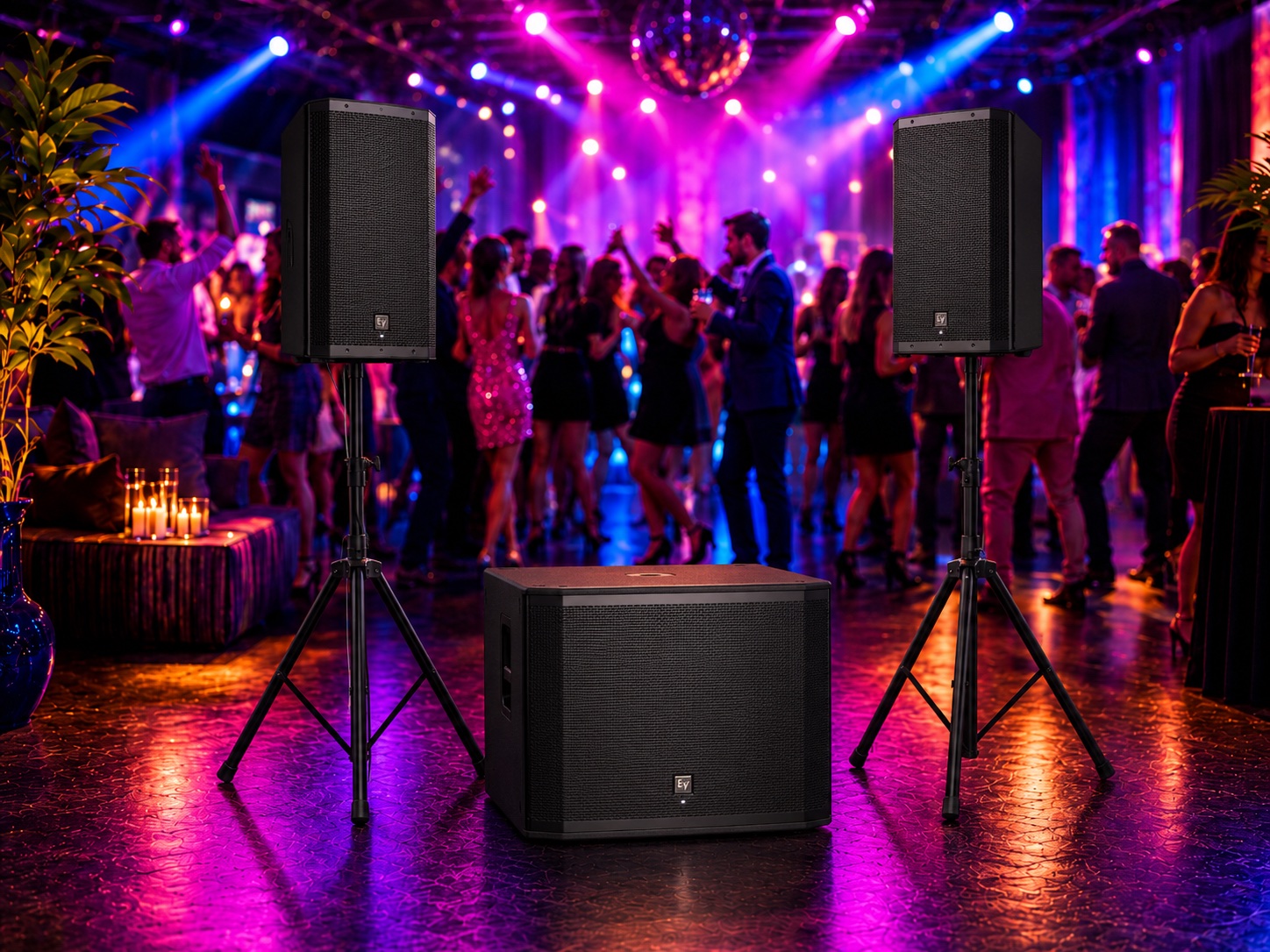 Party Sound + Bass hire package