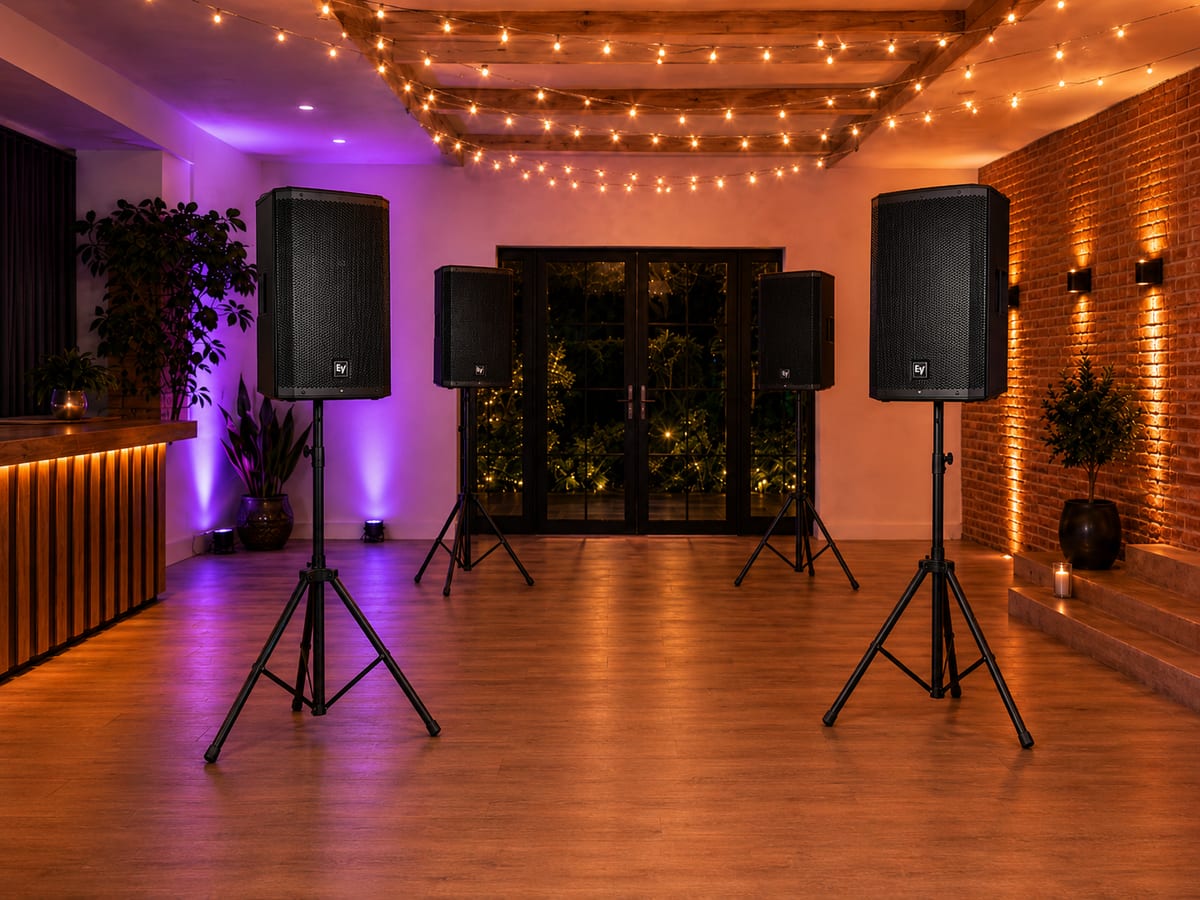 Rent Loud quad speaker package with mixer